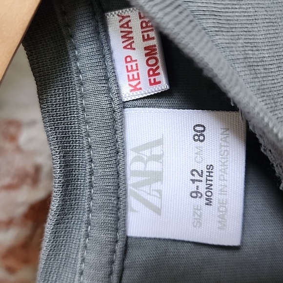 Zara Long Sleeve Tee 9 - 12 M - Picture 3 of 4